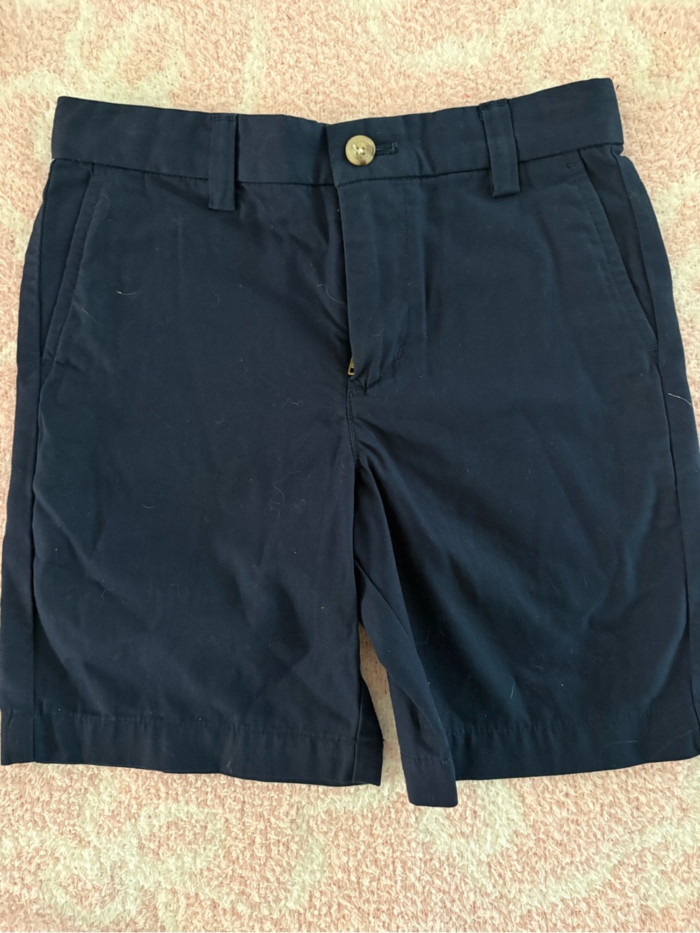 Boys Vineyard Vines Navy Flat-Front Men's Shorts